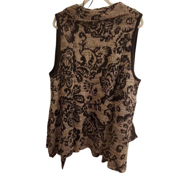 JOSEPH A. floral super soft comfy sweater vest plus size 2X NEW!!!! - Picture 4 of 13